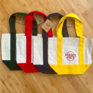 Set of Trader Joe’s mini totes NWT.